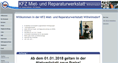 Desktop Screenshot of mietwerkstatt-wilhelmsdorf.de